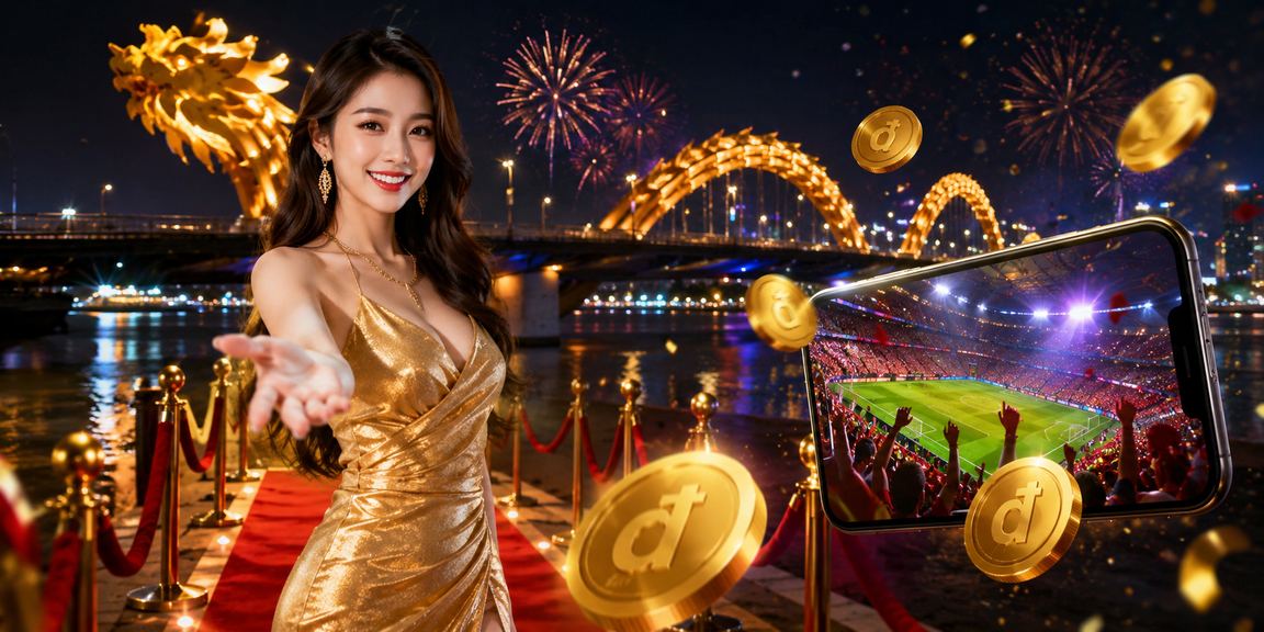 Cô gái tại Đà Nẵng mặc áo dài xem bảng kết quả xổ số truyền thống trên điện thoại di động